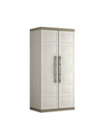 Keter Δίφυλλη Ντουλάπα Excellence XL Utility Πλαστική με Χώρισμα & 4 Ράφια 89x54x182εκ.