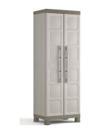 Keter Δίφυλλη Ντουλάπα Excellence Utility Πλαστική με Χώρισμα & 4 Ράφια 65x45x181εκ.