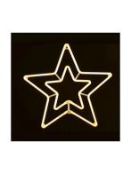 JOYLIGHT ΣΙΛΟΥΕΤΑ NEON LED ΑΣΤΕΡΙ ΔΙΑΦΑΝΟ