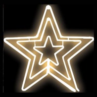 JOYLIGHT ΣΙΛΟΥΕΤΑ NEON LED ΑΣΤΕΡΙ ΔΙΑΦΑΝΟ