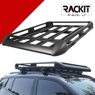 Rackit Σχάρα Οροφής Αυτοκινήτου Αλουμινίου Aero Μαύρη 140x100cm