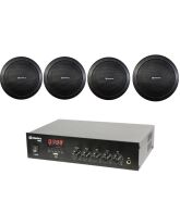 Adastra Πακέτο Ενισχυτή Σετ Ηχεία Εγκαταστάσεων 25W με Bluetooth Λευκά