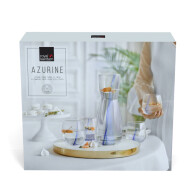 Royal Leerdam Κανάτα 1Lt και Ποτήρια Νερού 370ml Azurine -Γυάλινα Σετ 5 Τεμαχίων