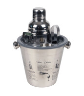 Urban Living Παγοδοχείο με Αξεσουάρ για Κοκτέιλ 22x17x15cm 30940