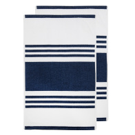 Ladelle Πετσέτες Κουζίνας 50x70cm Marine Βαμβακερές Lennox -Σετ 2 Τεμαχίων