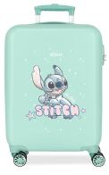 Disney Βαλίτσα καμπίνας παιδική slim 55cm Lovely Stitch Turquoise