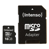Intenso Micro SD CARD 16GB class10 with adapter