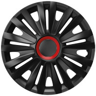 Versaco Τάσια Τροχών Αυτοκινήτου 13" Royal 100204 Μάυρο Με Κόκκινο Δαχτυλίδι Rr Cbx