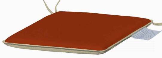 Velco Μαξιλάρι Καθίσματος Πορτοκαλί-Εκρού Μονοθέσιο Διπλής Όψης