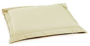 Velco Μαξιλάρι Καθίσματος Μπεζ Μονοθέσιο Διπλής Όψης