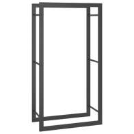 vidaXL Ραφιέρα Καυσόξυλων Ματ Μαύρο 50x28x94 εκ. Ατσάλι 350305
