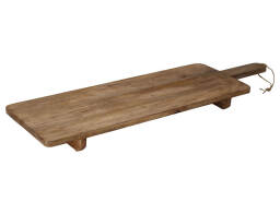Δίσκος σερβιρίσματος Excellent Houseware με λαβή - Ξύλο Mango - 100x28.5x7.5cm