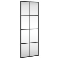 vidaXL 358642 Καθρέφτης Τοίχου με Πλαίσιο 30x80cm Μαύρο
