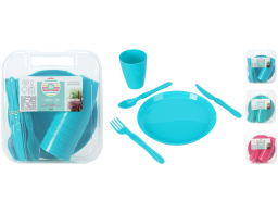 Σετ Picnic Happy Day - 31τμχ Ποτήρι, Πιάτο, Μαχαίρι, Πιρούνι, Κουτάλι
