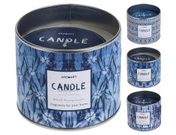 Αρωματικό Κερί Patio CC5060310 Σε μεταλλικο δοχείο 9,5 x 9,5cm Σε 3 επιλογές σχεδίου και αρώματος