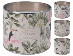 Αρωματικό Κερί CC5061020 Σε Μεταλλικό δοχείο 12 x 12cm, Σε 3 επιλογές σχεδίου