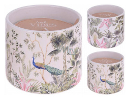 Αρωματικό Κερί CC5061030 Σε Κεραμικό δοχείο 10.5 x 10.5cm Σε 2 επιλογές σχεδίου και αρώματος