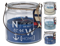 Αρωματικό Κερί CC5061250 Σε γυάλινο δοχείο, 10.2 x 10 cm Σε 3 επιλογές σχεδίου και αρώματος