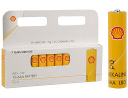 Αλκαλικές μπαταρίες SHELL C31300310 - LR03/AAA - 12 τεμάχια