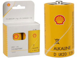 Αλκαλικές μπαταρίες SHELL C31300350 - LR20/AM-1 D - 2 τεμάχια