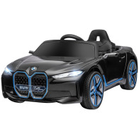 HOMCOM Electric Ride-On Toy Car για παιδιά 3-8 ετών με δίπλωμα BMW με Τηλεχειριστήριο, Κόρνα και Προβολείς, 115x67x45 cm, Μαύρο 370-294V90BK