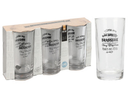 Excellent Houseware Σετ Γυάλινα Ποτήρια χωρητικότητας 295ml - 3 τεμάχια