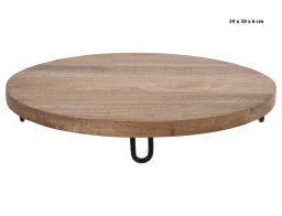 Δίσκος σερβιρίσματος Ξύλο Μango, 39 x 39 x 6cm