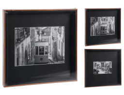 Κορνίζα τοίχου με πασπαρτού, γάντζο κρεμάσματος διαστάσεις 27x27cm και διαστάσεις φωτογραφίας 15x20cm - 10x15cm, σε 2 επιλογές σχεδίου