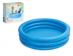 Φουσκωτή πισίνα Intex Crystal Blue παιδική, χωρητικότητας 288lt, 147x33cm