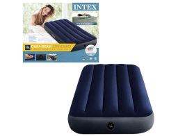 Φουσκωτό στρώμα ύπνου μονό Intex με βελούδινη επένδυση, 76 x 191 x 25 cm