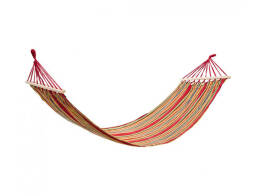 Heinner Αιώρα (YGH044) με ξύλο, 200x80cm, Κόκκινο/Κίτρινο