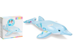 Φουσκωτό θαλάσσης Ride on Intex 175x66cm - Δελφίνι