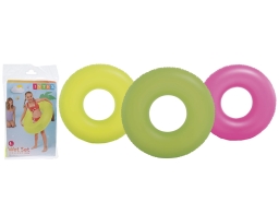 Φουσκωτό σωσίβιο κουλούρα Intex , 91x91cm, σε 3 επιλογές χρωμάτων