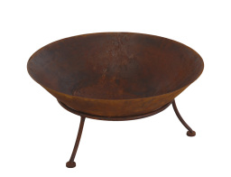 Εστία φωτιάς εξωτερικού χώρου με βάση, 47x21cm, Καφέ