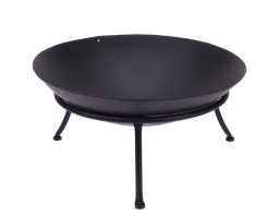 Εστία φωτιάς εξωτερικού χώρου με βάση, 57x27cm, Μαύρο