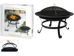 Εστία φωτιάς εξωτερικού χώρου , 76.5x16x76cm, Μαύρο