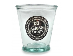 Glass Drops Ποτήρι Αuthentic (2198) Από ανακυκλωμένο γυαλί, Χωρητικότητας 220ml, Διαστάσεων Ø 9 x Υ 9 cm