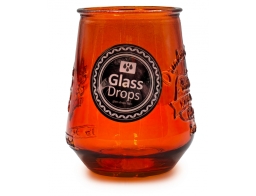 Glass Drops Ποτήρι Αuthentic Est. 1896 (2396DB08) Από ανακυκλωμένο γυαλί, Χωρητικότητας 400ml, Διαστάσεων Ø 9 x Υ 11 cm, Orange
