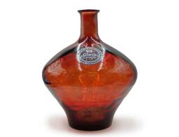 Διακοσμητικό Βάζο Glass Drops Cherry Cream Meguino (4638DB738) Από ανακυκλωμένο γυαλί, Χωρητικότητας 20.5L, Διαστάσεων Ø 37 x Υ 46cm, Terracota
