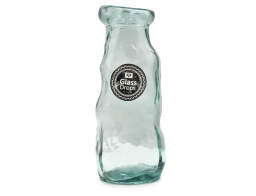 Διακοσμητικό Βάζο Glass Drops Sac (4658) Από ανακυκλωμένο γυαλί, Χωρητικότητας 1L, Διαστάσεων Ø 10 x Υ 25cm