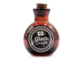 Διακοσμητικό Μπουκάλι με πώμα Glass Drops Βοlas (5321DB738) Aπό 100% ανακυκλωμένο γυαλί, Xωρητικότητας 125ml, Διαστάσεων Ø 7 x Υ 10 cm, Τerracotta