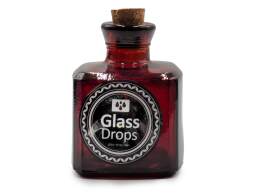 Διακοσμητικό Μπουκάλι με πώμα Glass Drops Cuadrada (5322DB738) Aπό 100% ανακυκλωμένο γυαλί, Xωρητικότητας 200ml, Διαστάσεων Ø 7 x Υ 10 cm, Τerracotta