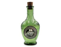 Διακοσμητικό Μπουκάλι με πώμα Glass Drops Andalucia (5620DB622) Aπό 100% ανακυκλωμένο γυαλί, Xωρητικότητας 250ml, Διαστάσεων Ø 8 x Υ 15 cm, Old Green