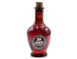 Διακοσμητικό Μπουκάλι με πώμα Glass Drops Andalucia (5620DB738) Aπό 100% ανακυκλωμένο γυαλί, Xωρητικότητας 250ml, Διαστάσεων Ø 8 x Υ 15 cm, Terracotta