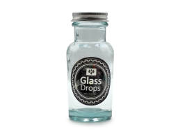 Glass Drops Δοχείο με καπάκι Storage (5784) Aπό 100% ανακυκλωμένο γυαλί, Xωρητικότητας 90ml, Διαστάσεων Ø 5 x Υ 11 cm