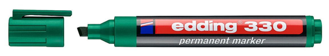 EDDING ανεξίτηλος μαρκαδόρος 330 1-5mm επαναγεμιζόμενος πράσινος