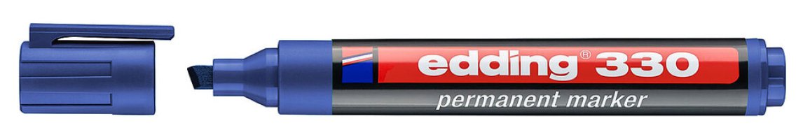 EDDING ανεξίτηλος μαρκαδόρος 330 1-5mm επαναγεμιζόμενος μπλε