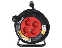 FX CONTROL Μπαλαντέζα - Προέκταση καλωδίου - 4x Schuko - 15m - Μαύρο