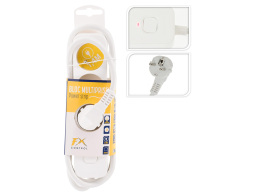 Πολύπριζο - 3x Schuko - Με Διακόπτη On/Off - Καλώδιο 1.4m - Λευκό