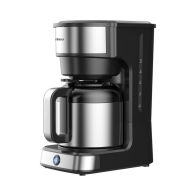 ΚΑΦΕΤΙΕΡΑ PRCM-40581 PRIMO ΜΕ ΑΝΟΞΕΙΔΩΤΗ ΚΑΝΑΤΑ ΘΕΡΜΟΣ 1.2L 10ΦΛ ΜΑΥΡΗ/INOX